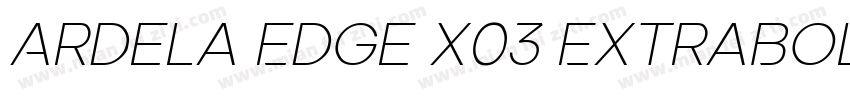 Ardela Edge X03 ExtraBold字体转换